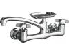 Kohler Clearwater K-7855-3-BN Vibrant Brushed Nickel Clearwater Sink Supply Faucet with 8" Spout Reach and Cross Handles