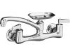 Kohler Clearwater K-7855-4-BN Vibrant Brushed Nickel Clearwater Sink Supply Faucet with 8" Spout Reach and Lever Handles