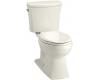 Kohler Kelston K-11453-96 Biscuit Comfort Height 1.28 Elongated Toilet with Cachet Toilet Seat and Left-Hand Trip Lever