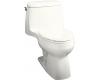 Kohler Santa Rosa K-3323-0 White Santa Rosa Compact Elongated Toilet with Toilet Seat, Cover and Left-Hand Trip Lever