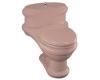 Kohler Revival K-3360-45 Wild Rose One-Piece Elongated Toilet with Toilet Seat and Polished Chrome Lift Knob and Hinges
