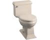 Kohler Memoirs Classic K-3451-55 Innocent Blush Comfort Height Elongated Toilet with Toilet Seat and Left-Hand Trip Lever