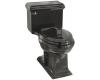 Kohler Memoirs Classic K-3451-58 Thunder Grey Comfort Height Elongated Toilet with Toilet Seat and Left-Hand Trip Lever