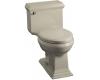 Kohler Memoirs Classic K-3451-G9 Sandbar Comfort Height Elongated Toilet with Toilet Seat and Left-Hand Trip Lever