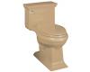 Kohler Memoirs Stately K-3453-33 Mexican Sand Comfort Height Elongated Toilet with Toilet Seat and Left-Hand Trip Lever