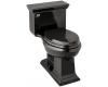 Kohler Memoirs Stately K-3453-58 Thunder Grey Comfort Height Elongated Toilet with Toilet Seat and Left-Hand Trip Lever