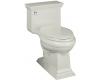 Kohler Memoirs Stately K-3453-95 Ice Grey Comfort Height Elongated Toilet with Toilet Seat and Left-Hand Trip Lever