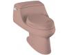 Kohler San Raphael K-3466-45 Wild Rose One-Piece Elongated Toilet with Concealed Trapway, Toilet Seat and Left-Hand Trip Lever