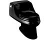 Kohler San Raphael K-3466-7 Black Black One-Piece Elongated Toilet with Concealed Trapway, Toilet Seat and Left-Hand Trip Lever