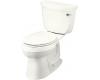 Kohler Cimarron K-3496-RA-0 White Comfort Height Two-Piece Elongated Toilet with Right-Hand Trip Lever