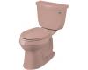 Kohler Cimarron K-3496-RA-45 Wild Rose Comfort Height Two-Piece Elongated Toilet with Right-Hand Trip Lever