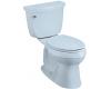Kohler Cimarron K-3496-T-6 Skylight Comfort Height Two-Piece Elongated Toilet with Tank Cover Locks and Left-Hand Trip Lever