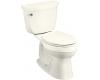 Kohler Cimarron K-3496-T-96 Biscuit Comfort Height Two-Piece Elongated Toilet with Tank Cover Locks and Left-Hand Trip Lever