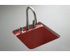 Kohler Park Falls K-6655-1U-R1 Roussillon Red Undercounter Sink with One-Hole Faucet Drilling