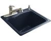 Kohler River Falls K-6657-1-52 Navy Self-Rimming Sink with Single-Hole Faucet Drilling