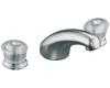 Kohler Coralais K-T15294-7-G Brushed Chrome Rim-Mount Bath Faucet Trim with Sculptured Acrylic Handles