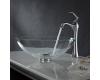 Kraus C-GV-100-12mm-15000CH Chrome Crystal Clear Glass Vessel Sink And Ventus Faucet
