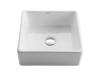 Kraus KCV-120 White Square Ceramic Bathroom Sink