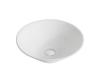Kraus KCV-143 Elavo White Ceramic Round Vessel Bathroom Sink