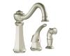 Moen 7065SL Vestige Stainless Lever Kitchen Faucet with Side Spray