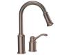 Moen 7590ORB Aberdeen Oil Rubbed Bronze Lever Handle Kitchen Faucet with Pulldown Spout