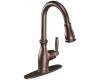 Moen 7185ORB Brantford Oil Rubbed Bronze One-Handle High Arc Pulldown Kitchen Faucet