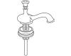 Moen 12967 Traditional Polished Brass Teakettle Widespread Lift Rod & Knob Kit