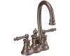 Moen S612ORB Waterhill Oil Rubbed Bronze Two Lever Handle Prep Bar Faucet