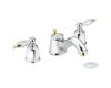 Moen T4965CP Castleby Chrome/Polished Brass 8-16" Widespread Trim Kit with Lever Handles