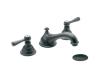 Moen T6105WR Kingsley Wrought Iron Widespread Trim Kit with Lever Handles