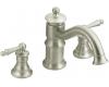 Moen TS214BN Waterhill Brushed Nickel Roman Tub Faucet with Lever Handles
