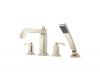 Pfister RT6-4WED Carnegie Polished Nickel Roman Tub with Handshower