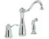 Price Pfister Marielle 26-3NCC Polished Chrome Single Handle Kitchen Faucet with Side Spray
