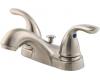 Pfister 143-610K Pfirst Series Brushed Nickel Two Handle Centerset Lavatory Faucet with Pop-Up