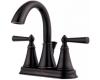 Pfister GT48-GL0Y Saxton Tuscan Bronze Two Handle Centerset Lavatory Faucet with Pop-Up