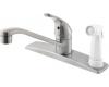 Pfister 134-344S Pfirst Series Stainless Steel Single Handle Pull-Out Kitchen Faucet
