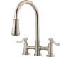 Pfister T531-YPK Ashfield Brushed Nickel Two Handle Pull-Out Kitchen Faucet