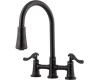 Pfister T531-YPY Ashfield Tuscan Bronze Two Handle Pull-Out Kitchen Faucet