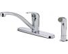 Pfister G134-7000 Pfirst SeriesChrome Single Handle Kitchen Faucet with Spray