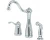 Pfister GT26-3NCC Marielle Chrome Single Handle Kitchen Faucet with Spray