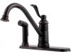 Pfister GT34-3PY0 Portland Chrome Single Handle Kitchen Faucet with Spray