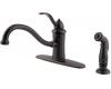 Pfister GT34-4TYY Marielle Tuscan Bronze Single Handle Kitchen Faucet with Spray