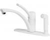 Pfister T34-3NWW Parisa White Single Handle Kitchen Faucet with Spray
