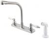 Pfister 136-400S Pfirst Series Stainless Steel Two Handle Kitchen Faucet with Spray