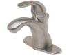 Pfister T42-AMCK Parisa Satin Nickel Lever Handle Centerset Bath Faucet with Pop-Up