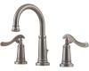 Pfister T49-YP0E Ashfield Rustic Pewter 8-15" Widespread Bath Faucet with Pop-Up & Lever Handles