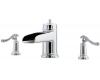 Pfister T49-YP1C Ashfield Polished Chrome 8-15" Widespread Bath Faucet with Pop-Up & Lever Handles