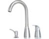 Price Pfister Contempra T526-5SS Stainless Steel Lever Handle Pull-Out Kitchen Faucet with Soap Dispenser