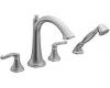 ShowHouse by Moen Savvy S294 Chrome Roman Tub Faucet with Hand Shower & Lever Handles