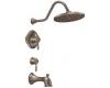 ShowHouse by Moen Waterhill S3116ORB Oil Rubbed Bronze ExactTemp Tub & Shower with Lever Handles